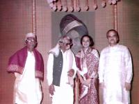 Lalith with her three gurus - Ramarao Naik - Khadim Hussain Khan - Dinkar Kaikini